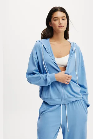 Cotton On Light Weight Super Soft Hooded Zip Through Sweatshirtmedium