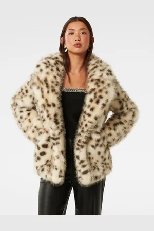 Forever New Suzie Animal Faux Fur Coat36
