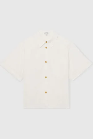 Reiss Jordan Cotton 100% Cotton Short Sleeve Shirt32