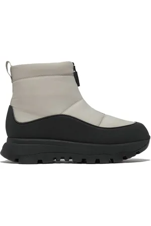 FitFlop Neo-D-Hyker Waterproof Zip Front Padded Black Boots