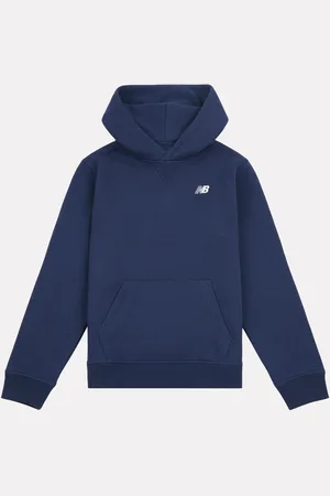 New Balance Lille Drenge Brush Back Logo Hættetrøje9 - 10 år (134 - 140cm)
