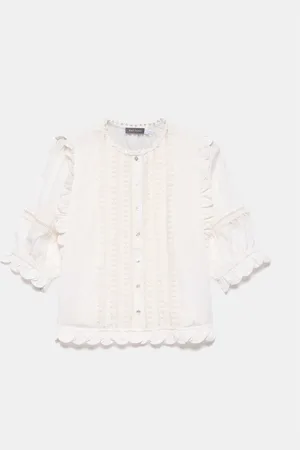mint&berry Ruffle Trim 100% Cotton Top40