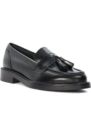 Dune Garda Tassle Black Loafer