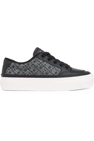 Tommy Hilfiger Vulkaniseret læder Monogram Trainers