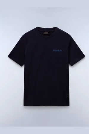 Napapijri Blue Vanni Short Sleeves 100% Cotton T-ShirtXX-Large