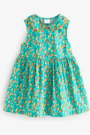 Next Sleeveless 100% Cotton Collar Dress (3mths-10yrs)2 - 3 år (92 - 98cm)