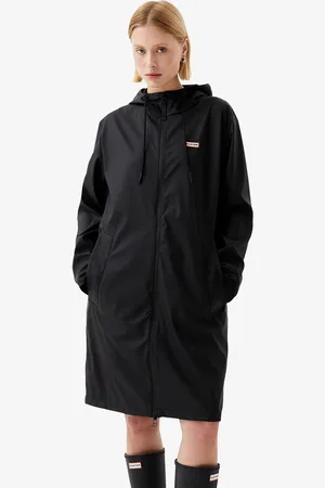 Hunter Water Resistant Zip Up Raincoatmedium