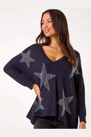 Roman Star Detail Hanky Hem Knit Jumper42