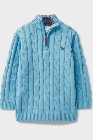 J.Crew Company Oarsman Cable Half Zip Knit 100% Cotton Jumper122128cm