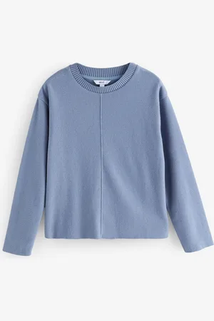 Next Hyggelig Soft Touch Rib Seam Detail Rund hals TrøjeXS Reg