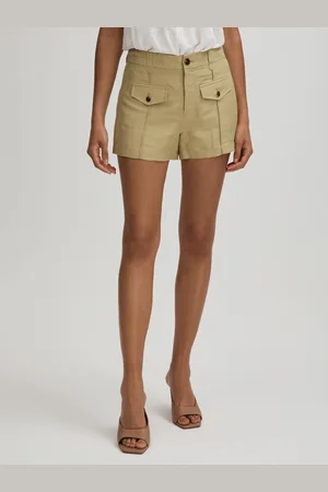 Paige Linen Blend High Rise Suit Shorts42