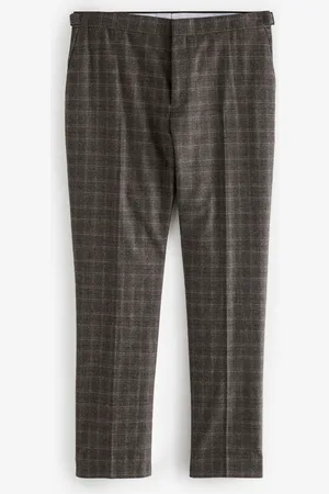 Next Slim Fit Brushed Check Suit Trousers34B x 31L (UK 34 R)