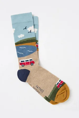 Fat Face FatFace Campervan Scene SocksUK 9.5 - 11