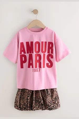 Next Oversized T-shirt og boble 100% Bomuld Nederdele