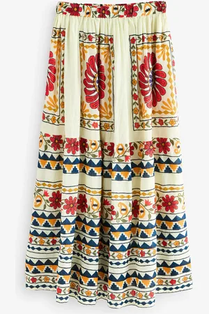 Next Elasticated Waist 100% Cotton Maxi Skirt44