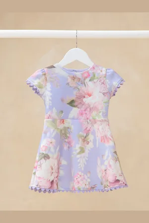 Lipsy London Baby Floral Print Scuba Occasion Dress (0mths-5yrs)6 - 9 måneder (68 - 74cm)