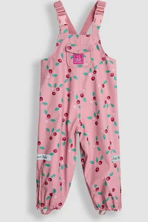 JoJo Maman Bébé Cherry Print Waterproof Dungarees12 - 18 måneder (80 - 86cm)