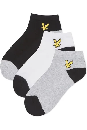 Lyle & Scott Contrast Heel And Toe Boys Desmond Ankle Socks 3 Pack4 - 6 år (104 - 116cm)
