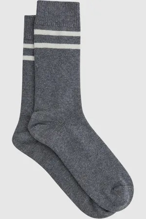 Reiss Alcott Wool Blend Striped Crew SocksS-M