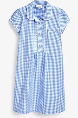 Next Cotton Rich Button Front Lace Ternet School Kjole (3-14år)6 år (116cm)