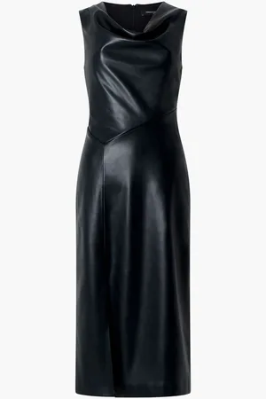 French Connection Elettra PU Cowl Sleeveless Dress38