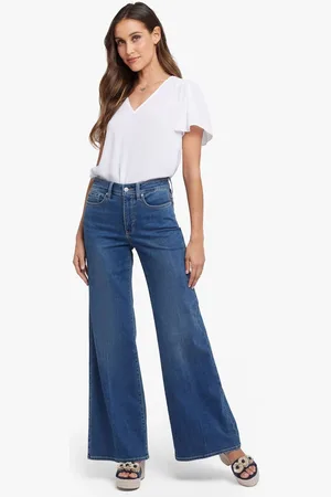 NYDJ Blue Mia Palazzo Jeans36