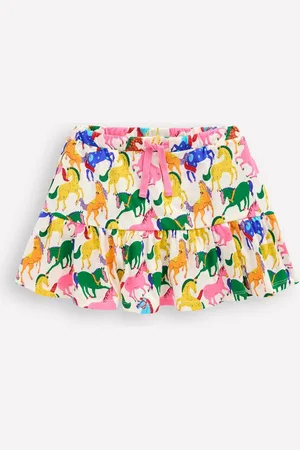Boden Tiered 100% Cotton Jersey Skort134140cm