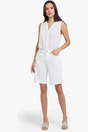 NYDJ Lilly Denim White Shorts38
