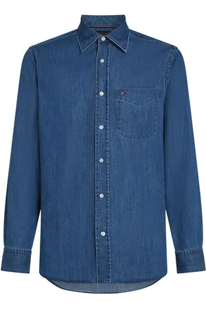 Tommy Hilfiger Normal pasform Letvægts Denim 100% Bomuld SkjorterSmall