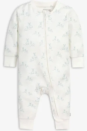 The Little Tailor Baby Front lynlås Blød 100% bomuld sovedragt6 - 9 måneder (68 - 74cm)