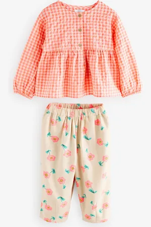 Next Blouse and Floral Print Trousers Set (3mths-7yrs)2 - 3 år (92 - 98cm)