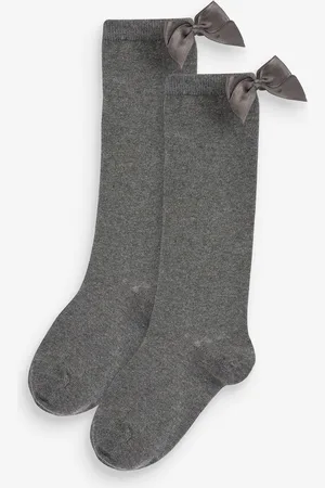 Next Cotton Rich Sløjfe Knee High School Sokker 2 PakkeUK 12.5 - 3.5