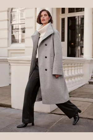 Love & Roses Funnel Neck Button Coat38