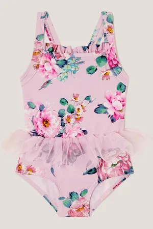 Monsoon Baby Peony Print Tutu Swimsuit98104cm
