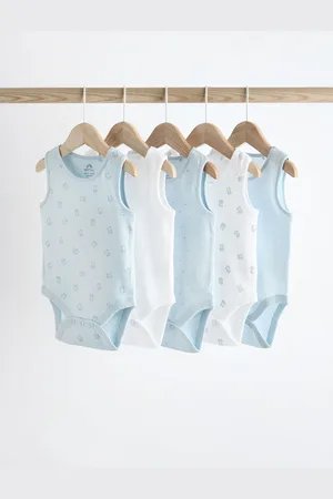 Next Baby 100% bomuldsveste 5 Pakke2 - 3 år (92 - 98cm)