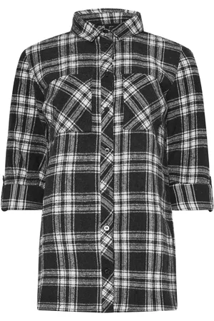 Long Tall Sally 100% Bomuld Check Skjorter38 Høj