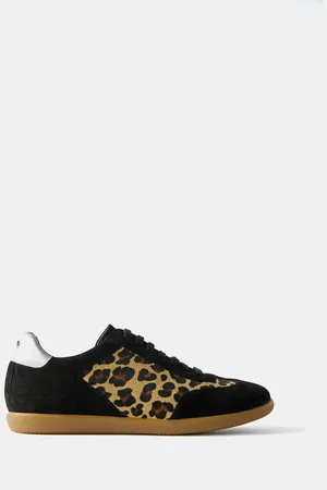 mint&berry Ruskind Textured Leopard Trainers