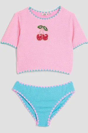 River Island Girls Cherry T-Shirt Bikini110116cm