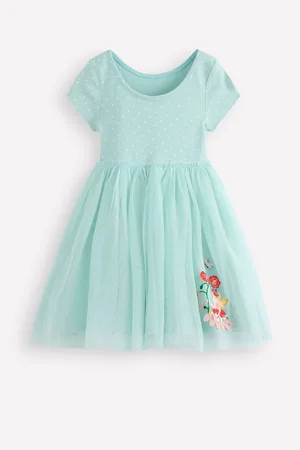 Boden Ami Appliqué Tulle 100% Bomuld Kjole104110cm