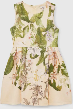 Reiss Trinny Floral Scuba Sleeveless Dress140146cm