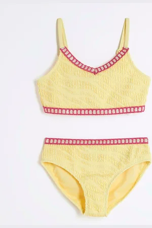 River Island Girls Blanket Stitch Bikini134140cm