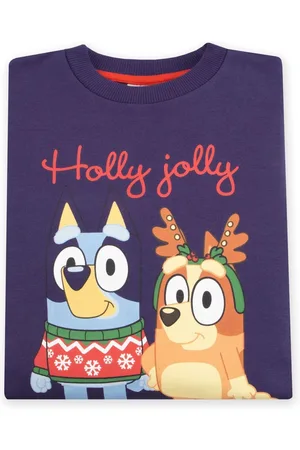 Character Bluey And Bingo Christmas 100% Cotton Sweatshirt1.5 - 2 år (86 - 92cm)