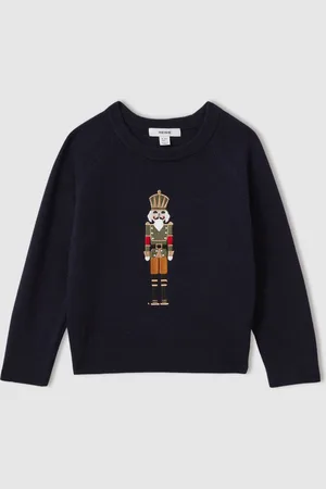 Reiss Bowden Intarsia Knit Christmas Nutcracker Jumper9 - 10 år (134 - 140cm)