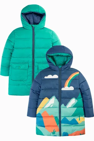 Frugi Blå Vendbar Toasty Terræn Jakke4 - 5 år (104 - 110cm)