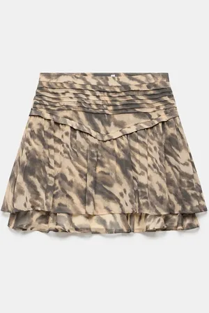 mint&berry Animal Print Mini Skirt36