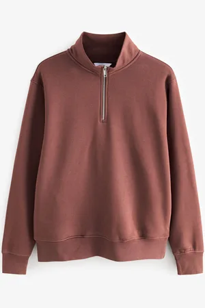 Next Jersey Cotton Rich Quarter Zip SweatshirtL