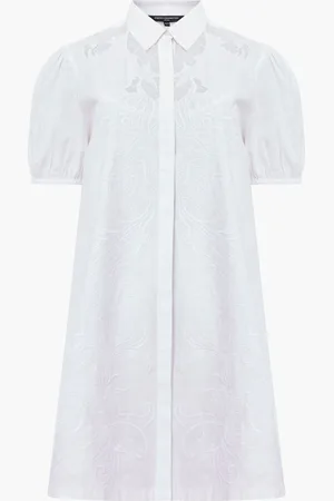 French Connection Cambria Cotton Embroidered Shirt38