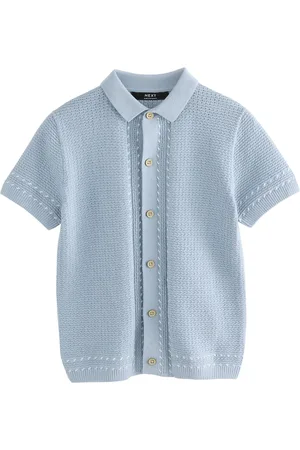 Next 100% Cotton Short Sleeve Knitted Polo Shirt (3-16yrs)152158cm