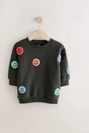 Next Embroidered Crew Neck 100% Cotton Sweatshirt (3mths-7yrs)5 - 6 år (110 - 116cm)
