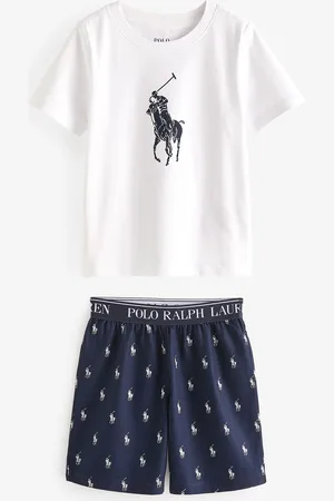 Ralph Lauren Navy 100% bomuldspyjamassæt10 år (140cm)